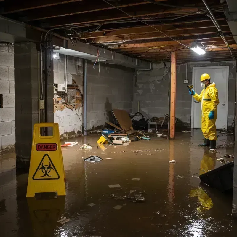 Flooded Basement Electrical Hazard in Randolph County, MO Property